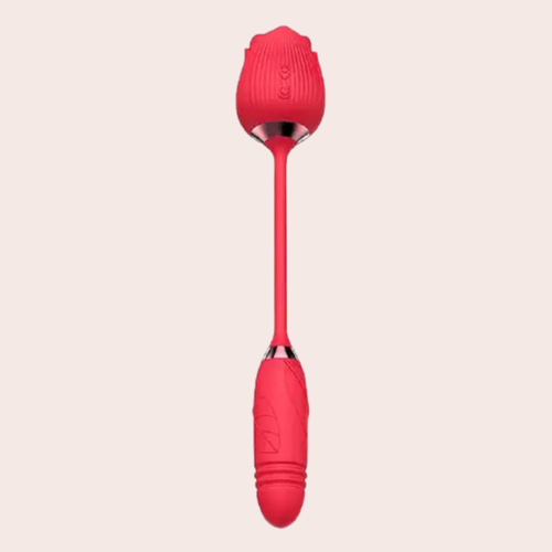 Sugador e Vibrador Rosa 10 modos